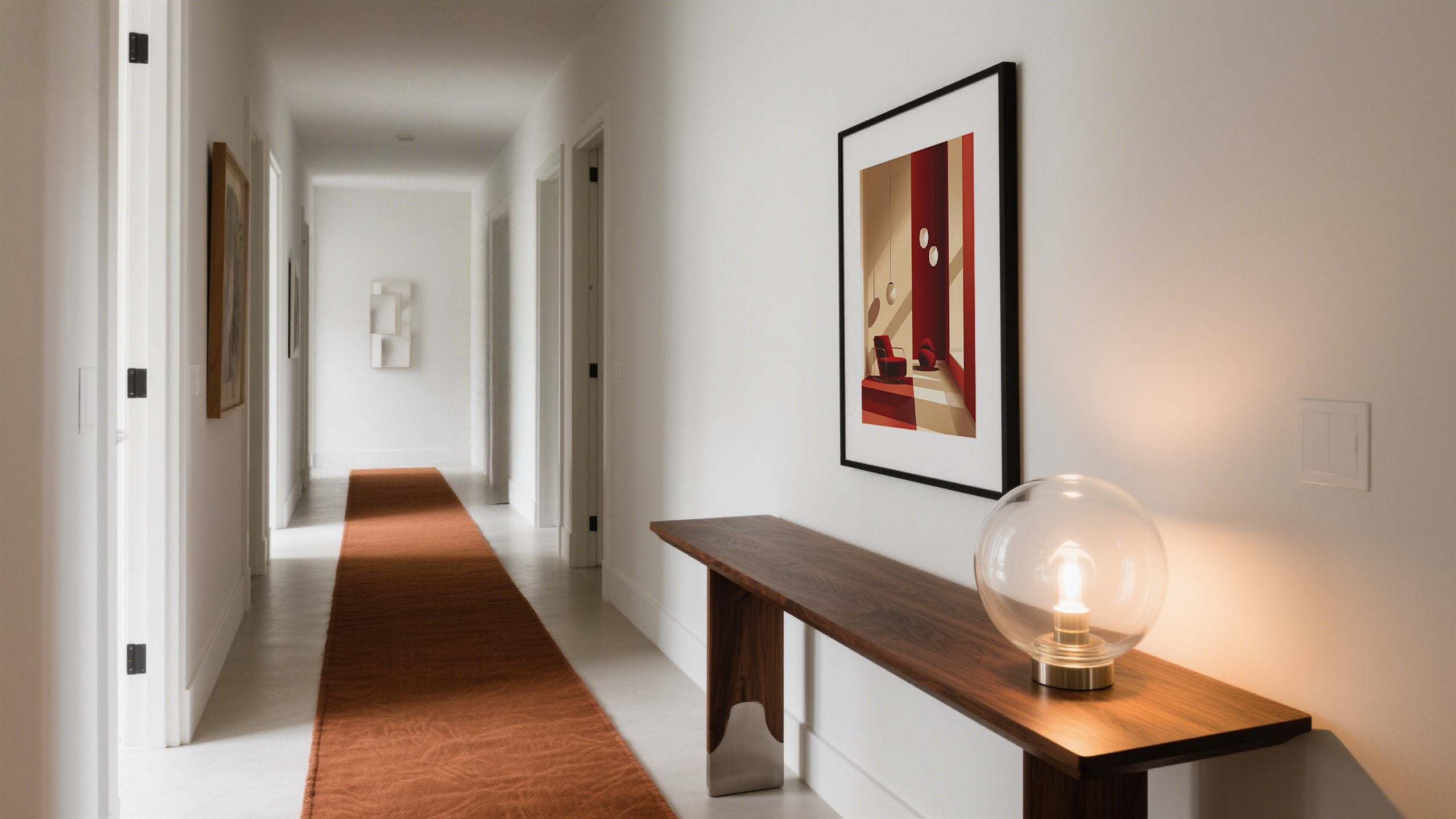 Illustration of Minimalist Wall Art Display