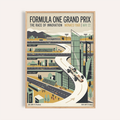 1966 Vintage Racing Poster