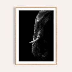Black Elephant Wall Art