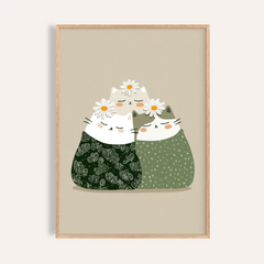 Illustrated Cat Wall Art