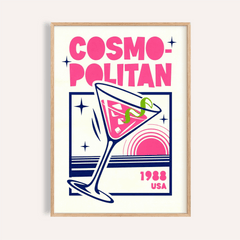 Cosmopolitan Cocktail Art Print