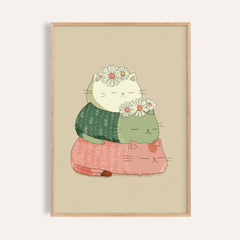 Cute Cat Art Print