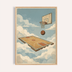 Basketball Court Art Print