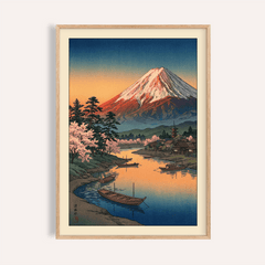 Mount Fuji Sunset Poster
