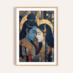 Pic Of Shiva And Parvati Wall Art
