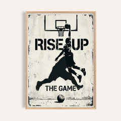 Basketball Rise Up Art Print