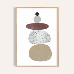 Abstract Rock Art Print