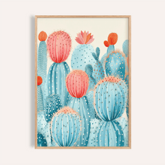 Colorful Cactus Print