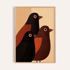 Abstract Bird Wall Art