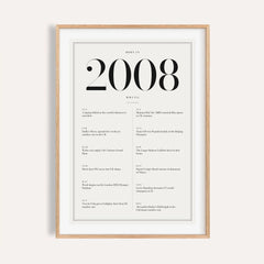 2008 Birthday Print
