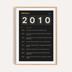 2010 Arrivals Board Print