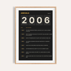 2006 Arrivals Board Print
