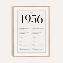 1956 Birthday Print
