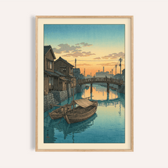 Hasui Kawase Boat Canal Print