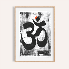 Abstract Om Art Print