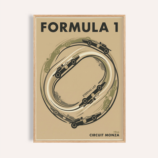 Italian Race Circuit Poster