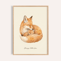 Sleepy Fox Art Print
