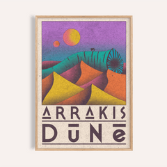 Desert Dunes Sci-Fi Poster