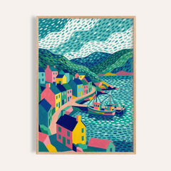 Colorful Coastal Art Print