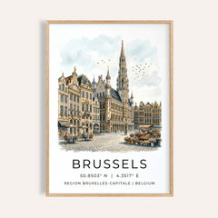Brussels Architectural Art Print