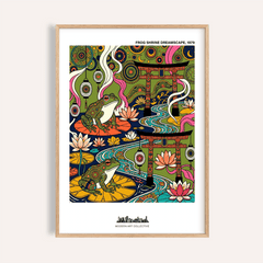 Japanese Frog Art Print
