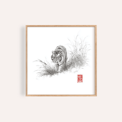 Tiger Ink Painting