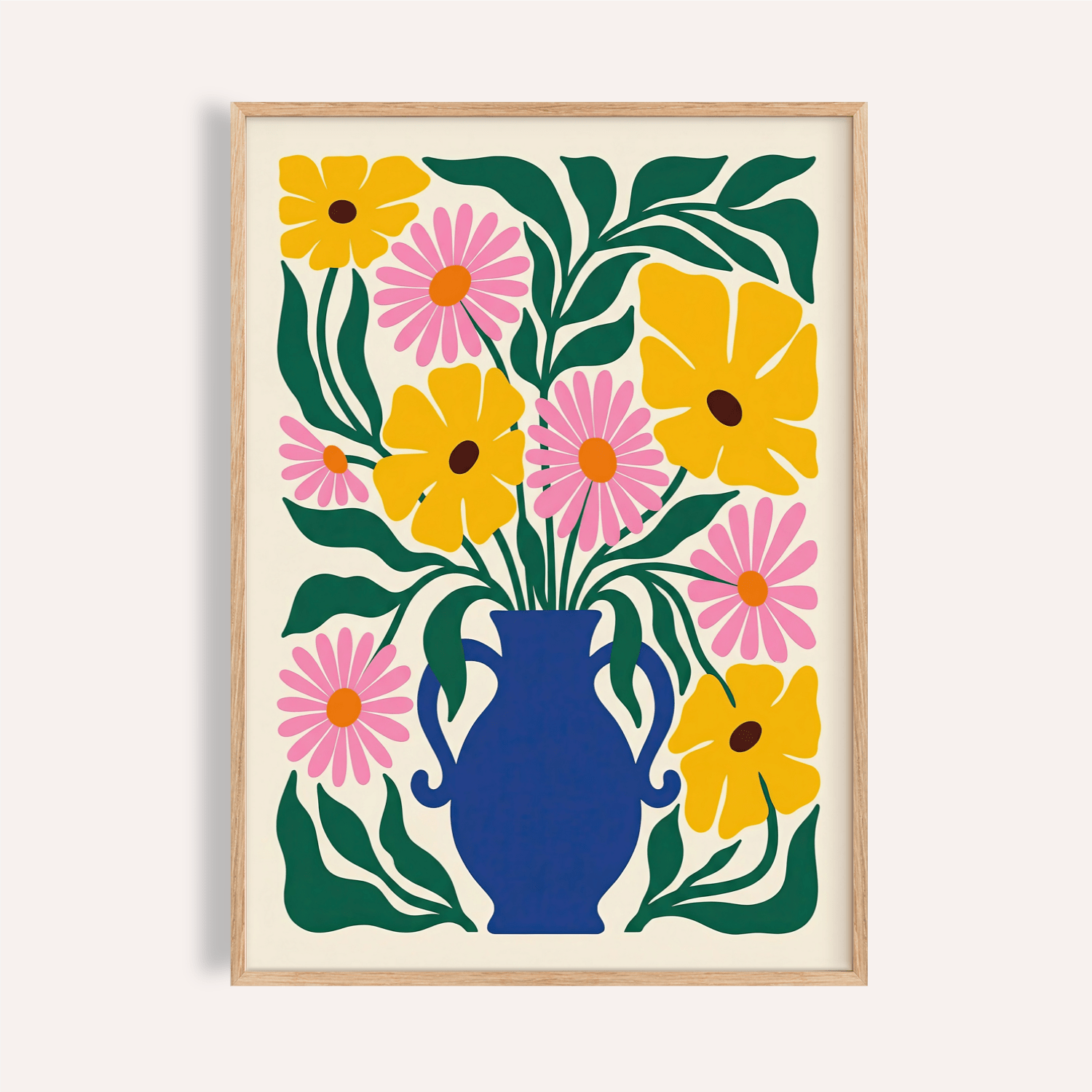 Floral Vase Art Print for Vibrant Wall Decor