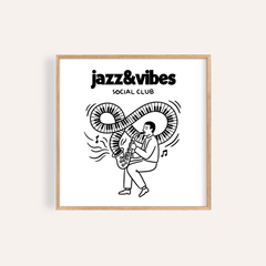 Jazz Social Club Art Print