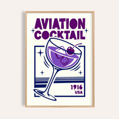 Aviation Cocktail Print