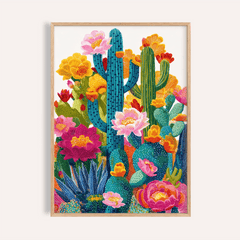 Cactus Flower Art