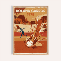 Vintage Tennis Art Print
