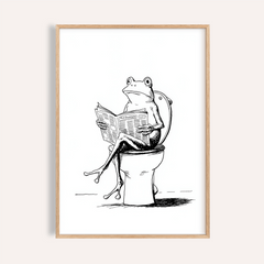 Cartoon Frog Wall Art