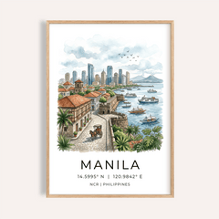 Manila City Art Print
