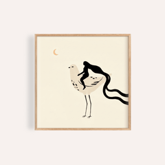 Whimsical Bird Art Print