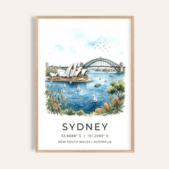 Sydney Watercolor Art Print