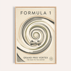 Vortex Race Track Poster