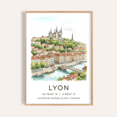 Lyon City Art Print
