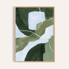 Abstract Green Wall Art