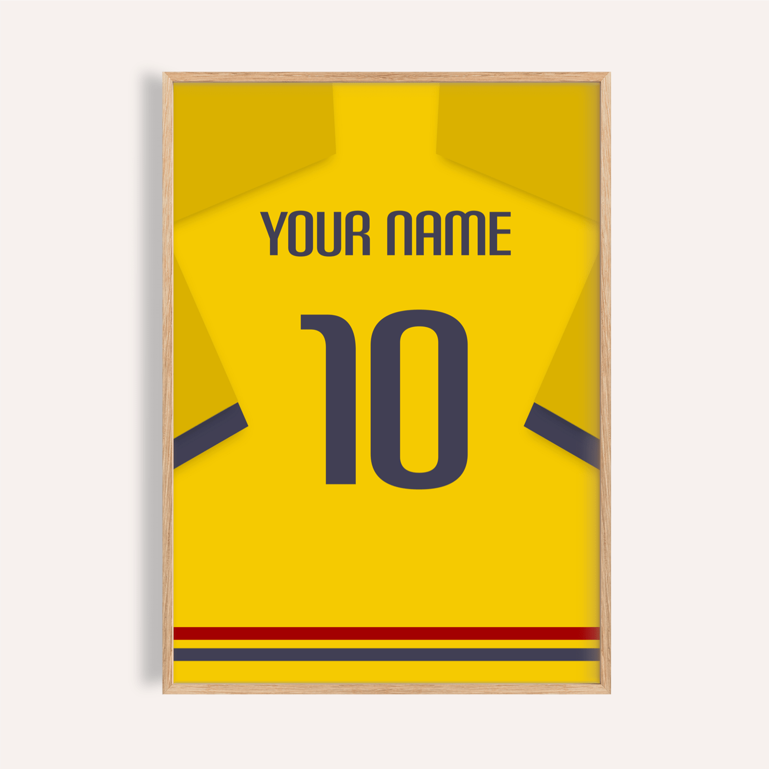Ecuador Football Shirt Poster | Personalized Jersey Print