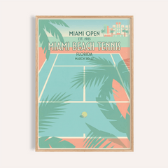 Miami Beach Tennis Print