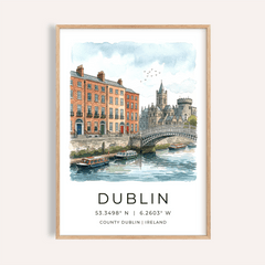Dublin City Art Print