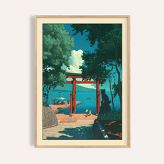 Hasui Kawase Woodblock Style Print