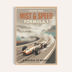 Vintage Racing Car Poster