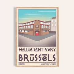 Brussels Architecture Art Print