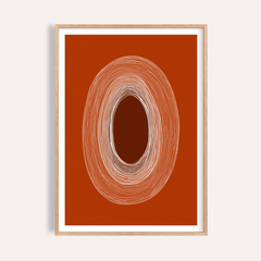 Abstract Line Drawing Poster
