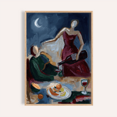 Couple Dinner Wall Art