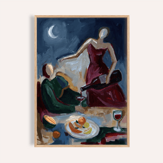 Couple Dinner Wall Art