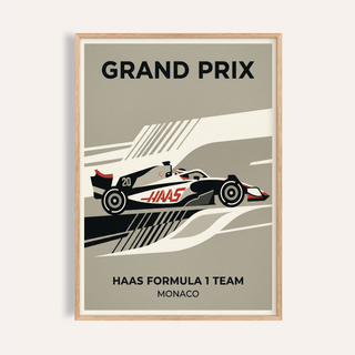 Modern Racing Car Poster