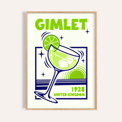 Gimlet Cocktail Poster