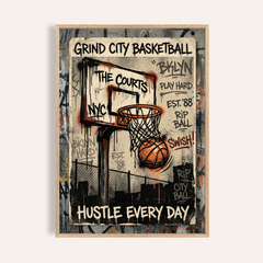 Basketball City Wall Art